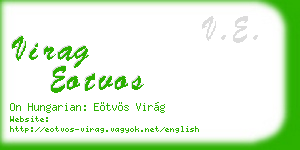 virag eotvos business card